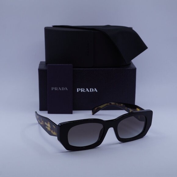 Prada PRB05S 3890A7 Rectangle Sunglasses – Black/Grey - Picture 7 of 13